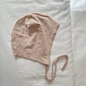 Kids Beige Bonnet Hat